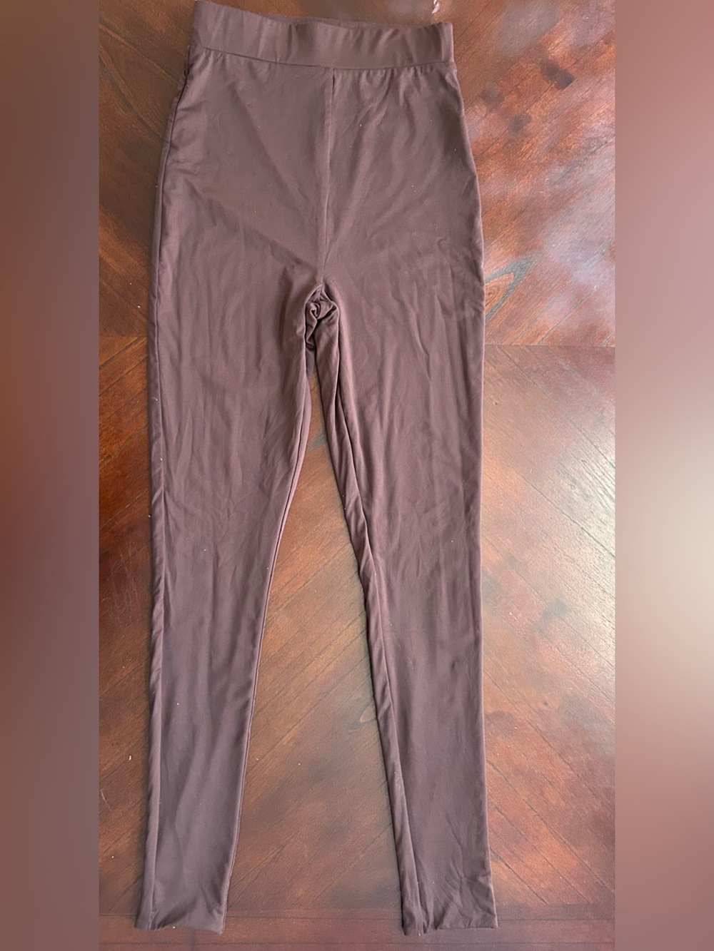 Meshki Chocolate Brown High-Waist Leggings size xs